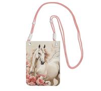 FZQVSLCM Piccole borse a tracolla per le donne borsa del telefono cellulare borsa impermeabile del telefono borsa del telefono immagine del cavallo borse del raccoglitore
