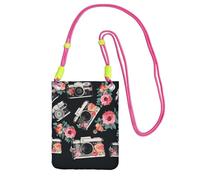 FZQVSLCM Piccole borse a tracolla per le donne borsa del telefono cellulare borsa impermeabile del telefono della macchina fotografica del fiore borse del raccoglitore della borsa del Fanny Pack
