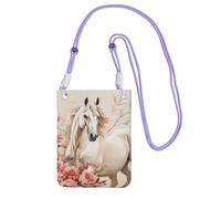 FZQVSLCM Piccole borse a tracolla per le donne borsa del telefono cellulare borsa impermeabile del telefono borsa del telefono immagine del cavallo borse del raccoglitore