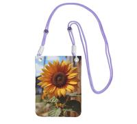 FZQVSLCM Piccole borse a tracolla per le donne borsa del telefono cellulare borsa impermeabile del telefono della fattoria girasole borse del raccoglitore del pacchetto di Fanny