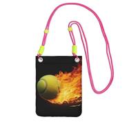FZQVSLCM Piccole borse a tracolla per le donne borsa del telefono cellulare borsa impermeabile del telefono che brucia immagini tennis portafoglio borse marsupio