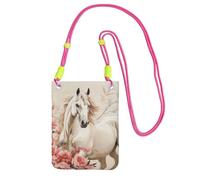 FZQVSLCM Piccole borse a tracolla per le donne borsa del telefono cellulare borsa impermeabile del telefono borsa del telefono immagine del cavallo borse del raccoglitore