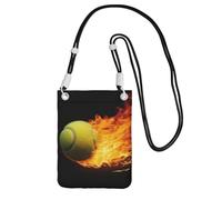 FZQVSLCM Piccole borse a tracolla per le donne borsa del telefono cellulare borsa impermeabile del telefono che brucia immagini tennis portafoglio borse marsupio