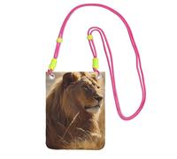 FZQVSLCM Piccole borse a tracolla per le donne borsa del telefono cellulare borsa impermeabile del telefono della prateria leone borse del portafoglio marsupio