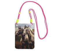 FZQVSLCM Piccole borse a tracolla per le donne borsa del telefono cellulare borsa impermeabile due cavalli portafoglio borse marsupio