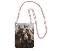 FZQVSLCM Piccole borse a tracolla per le donne borsa del telefono cellulare borsa impermeabile due cavalli portafoglio borse marsupio
