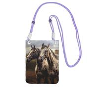 FZQVSLCM Piccole borse a tracolla per le donne borsa del telefono cellulare borsa impermeabile due cavalli portafoglio borse marsupio