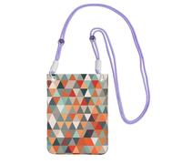 FZQVSLCM Piccole borse a tracolla per le donne borsa del telefono cellulare impermeabile borsa del telefono triangoli modelli portafoglio borse marsupio