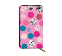 FZQVSLCM Portafoglio in pelle a pois pazzi per le donne lungo portamonete ultra sottile porta carte di credito frizione bifold