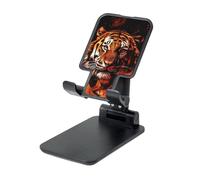 FZQVSLCM Tiger in fire Supporto per telefono cellulare per scrivania ad angolo regolabile in altezza Supporto per telefono cellulare pieghevole Supporto per telefono da tavolo portatile Dock da tavolo