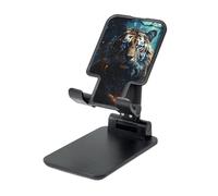 FZQVSLCM Tiger Supporto per telefono cellulare per scrivania ad angolo regolabile in altezza Supporto per telefono cellulare pieghevole Supporto per telefono cellulare portatile Dock desktop