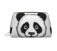 FZQVSLCM Trousse da viaggio, borsa per il trucco impermeabile, borsa da toilette in pelle da donna, organizer per cosmetici, con motivo anime, panda e trucco, con cerniera, per viaggi, Oro, Taglia