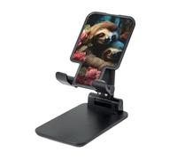 FZQVSLCM Un bradipo e un bradipo bambino supporto per telefono cellulare per scrivania angolo regolabile in altezza supporto per telefono cellulare pieghevole supporto per telefono cellulare portatile