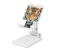 FZQVSLCM Year of The Tiger Face Supporto per telefono cellulare per scrivania ad angolo regolabile in altezza Supporto per telefono cellulare pieghevole Supporto per telefono cellulare portatile Dock