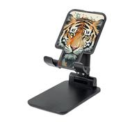 FZQVSLCM Year of The Tiger Face Supporto per telefono cellulare per scrivania ad angolo regolabile in altezza Supporto per telefono cellulare pieghevole Supporto per telefono cellulare portatile Dock