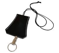 fztonk 1 collana con supporto in pelle con custodia per occhiali e catena di trazione accessorio in pelle con custodia per occhiali sospesa e accessorio a catena, One Size, come descritto, come