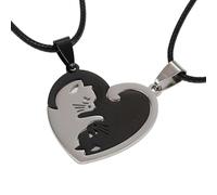 fztonk Collana abbinata a forma di gatto per migliore amico, lunghezza regolabile, accessorio per il collo per occasioni speciali o da indossare tutti i giorni, G, come descritto, come descritto