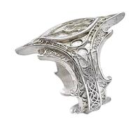 fztonk Mysterious Gothic Anelli regolabili Open Design Lega Metallo Gioielli Edgy Styles Her Him Gothic Inspired Open Band Anelli, One Size, come descritto, come descritto