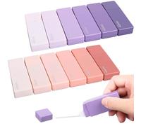 Fzyisw 12 Pezzi Bianchetto a Nastro, Correttore a Nastro Set 6m x 5 mm Mini Pocket Correction Tape per Bambini, Nastro Correttivo Studenti, Materiale Scolastico e impiegati (Colori Sfumati)