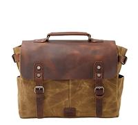 FZYOZZDPASL Borsa a Tracolla da Uomo Borsa for la borsetta vintage della valigetta per Viaggi d'affari di Lavoro