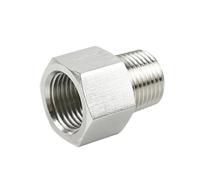 G 1/2" x G 1/2" BSP Female To Male Thread 304 Stainless Steel Pipe Fitting Connector Adapter