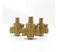 G 1/2quot; 3/4quot; 1quot; 2quot; riduttore di pressione dell'acqua in ottone DN15/DN20/DN25/DN32, regolatore valvola di scarico regolabile, manometro, 1 pezzo (Without Gauge,DN25)