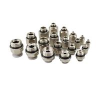 G 1/8" 1/4" 3/8" 1/2" BSPP Maschio A 4 6 8 10 12 14 16mm Tubo OD Ottone Raccordo for Tubo Pneumatico Aria Raccordo Connettore Accoppiatore Compressore Aria(6-G04)