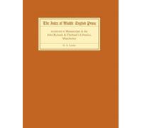 G.A. Lester The Index of Middle English Prose Handlist II (Tascabile)