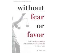 G. Alan Tarr Without Fear or Favor (Copertina rigida)