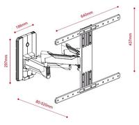 G.B.S. Elettronica EWM-3780 2,03 m (80") Nero