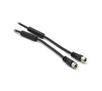 G&BL 6013 Cavo SAT con Ferrite Maschio - Maschio, 2.5 m, Nero