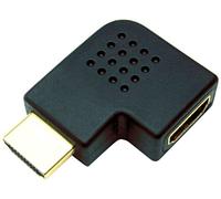 G&BL 6341 Adattatore HDMI A Femmina - HDMI A Maschio Piatto ad Angolo, Nero