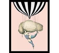 'G & C Design 1091 Immagine Quadro Balloon Woman, Multicolore, 20X25