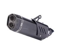 G Compatibile Con Per Ninja400 Moto Marmitta Tubo Di Scarico Universale Slip On 51mm Moto Marmitta Modifica Doppio Foro Con Copertura Marmitta