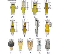 (G) Connettore a baionetta universale per idropulitrice e adattatore per ugello per schiuma da neve,