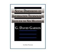 G. David Garson Social Dimensions of Information Technology-I (Copertina rigida)