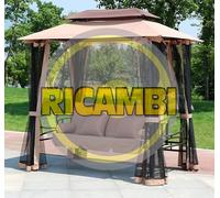 G. DEL RE Teli per Gazebo Set Teli Zanzariera Moschiera per Gazebo Harem