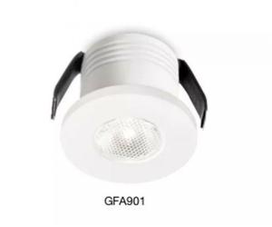 G.E.A.LUCE FARETTO INCASSO LED TONDO BIANCO OPACO 3W 3000K LUCE CALDA GFA901C