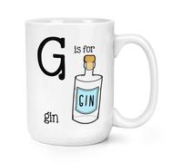 G È Per Il Gin Tazza Grande Da 15oz - Divertente Alfabeto Tonic Big