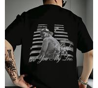 G-Eolier T-shirt a maniche corte da con "Ti darò il mio amore" - Stampa a tema amore - Taglia XL - 100% materiale per da fan e uso