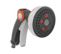 G.F. Srl, Pistola per l'irrigazione XL SELECTOR, in Metallo e Gomma, Ideale per Giardino, Piante e Fiori con 5 getti e Ampio selettore con Copertura in Metallo anticorrosione. Made in Italy