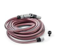 G.F. Srl Tubo RECO, 15m di Tubo per l'irrigazione Ø 1/2” in PLASTICA Riciclata in Kit (Lancia ergonomica 3 getti, raccordi, Presa Rubinetto). Made in France. Colore Fucsia
