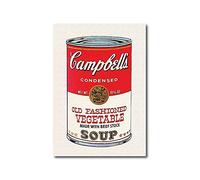 G-factory design Quadri Moderni, Stampa su Tela Canvas, Campbell's Soup 40x70cm, Andy Warhol. Pop Art.
