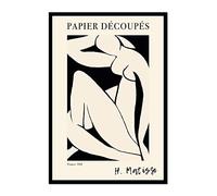 G-factory design Quadro Stampa su Tela, Matisse, opere d' autore, Nudo Astratto, Vintage Parigi 1952. (50 x 70 cm)