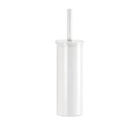G-Flip Scopino per WC con ciuffo a setole, realizzato in acciaio inox verniciato bianco