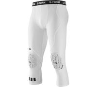 G-Form Pro 3/4 Pantaloni a Compressione Imbottiti, Bianco, Adulto Medio