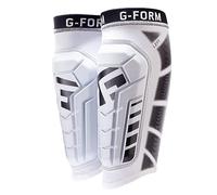G-Form Pro-S Vento - Parastinchi da Calcio, Bianco, Giovani Grande/X-Grande