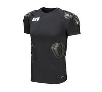 G-Form PRO-X3 - Camicia a Maniche Corte - Maglietta a Manica Corta per Protezione - Camicia Imbottita Compression Baselayer per Ciclismo, Motociclismo, Dirt Bike e Altro Ancora - Nero, Uomo Medio