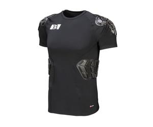 G-Form PRO-X3 - Camicia a Maniche Corte - Maglietta a Manica Corta per Protezione - Camicia Imbottita Compression Baselayer per Ciclismo, Motociclismo, Dirt Bike e Altro Ancora - Nero, Uomo Grande