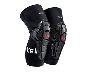 G-Form Pro-X3 Ginocchiere Mountain Bike, Nero/Bianco, Adulto XXL | con per Uomo e Donna
